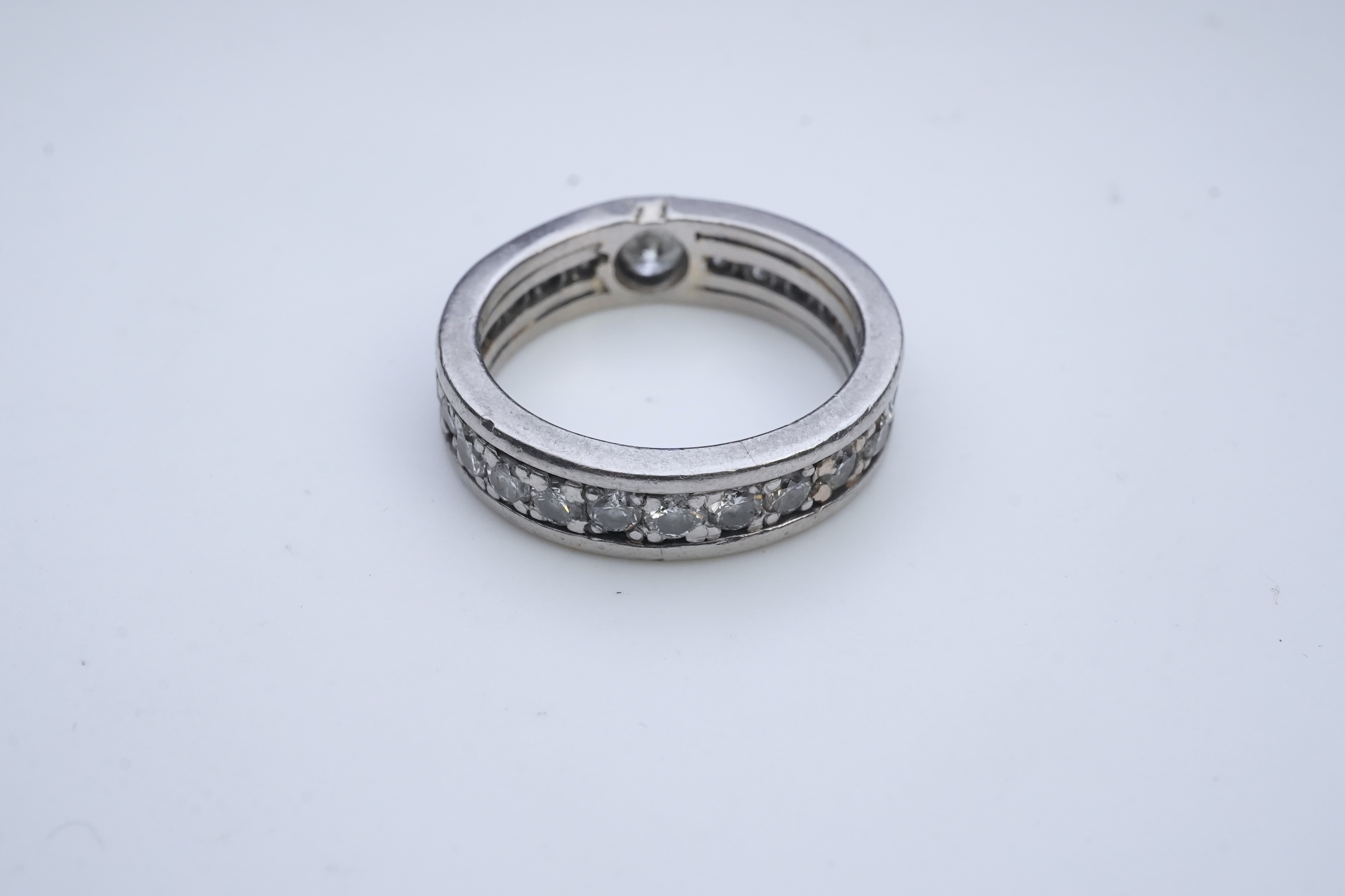 A diamond eternity ring